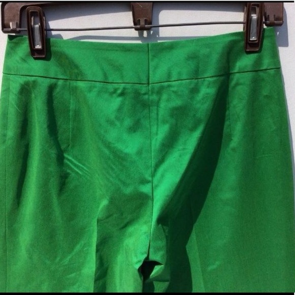 ESCADA kelly Green flat front Pants 34 s / M - Picture 4 of 5